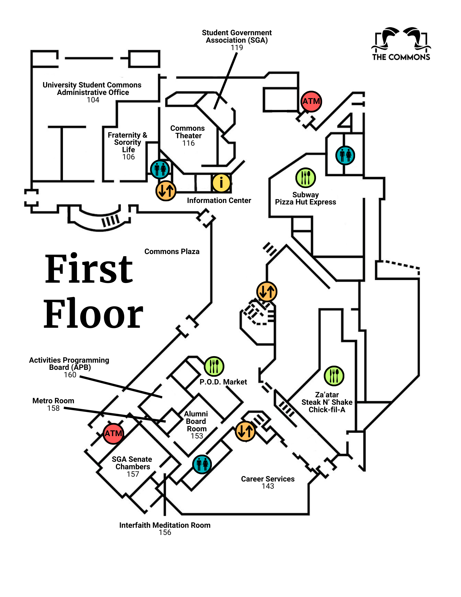 First Floor Commons Floor Plan