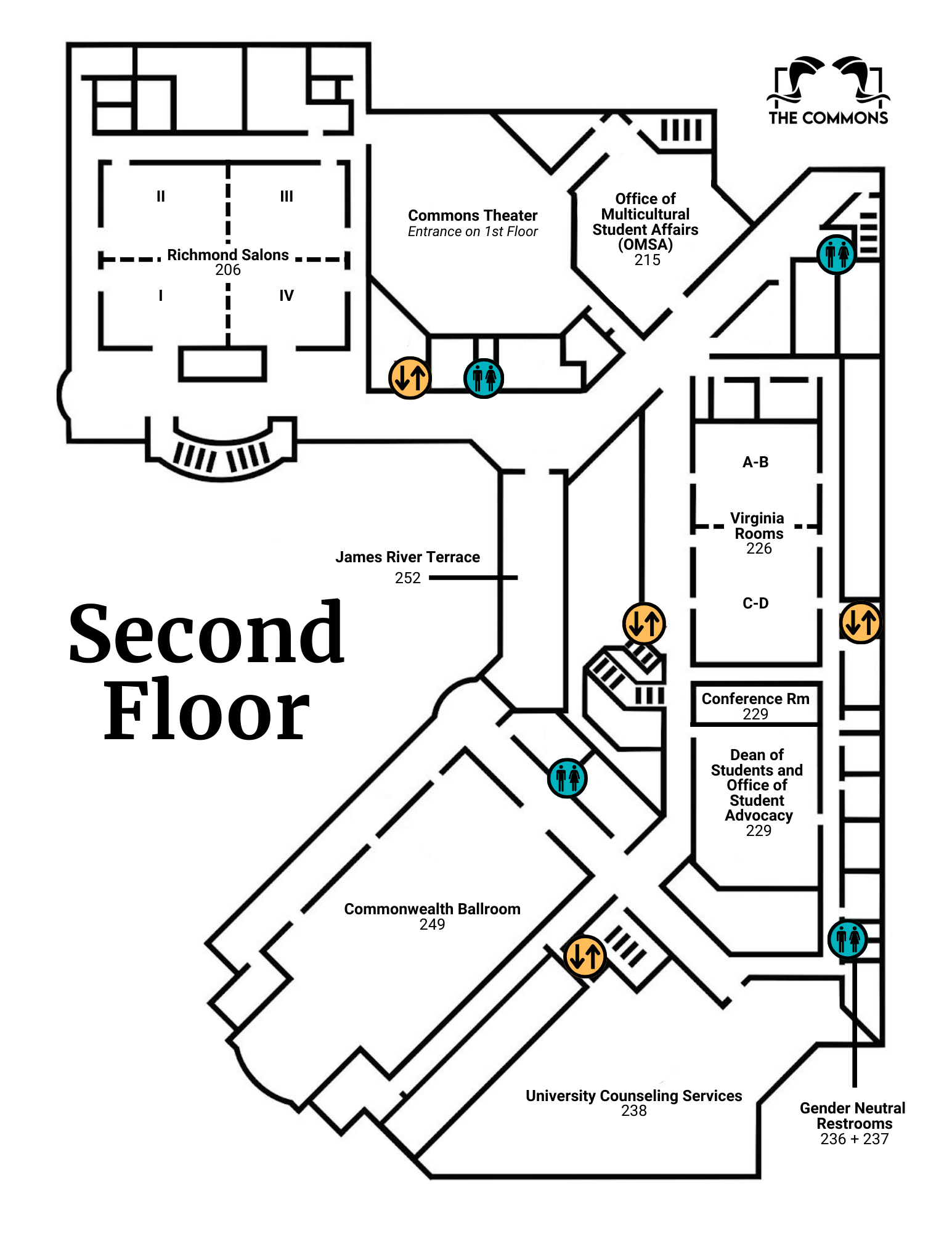 Second Floor Commons Floor Plan