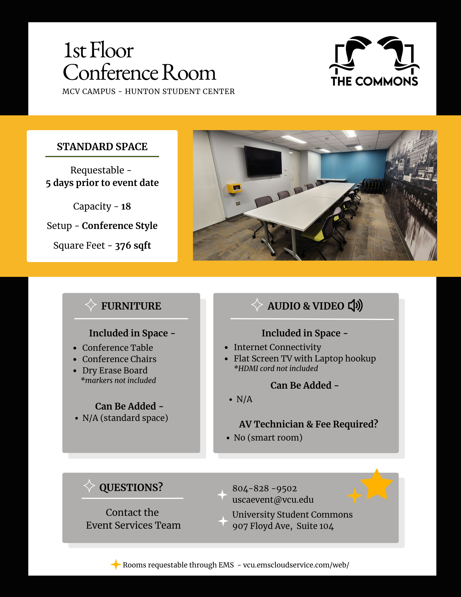 Hunton 1st  Floor Conf  diagram and description