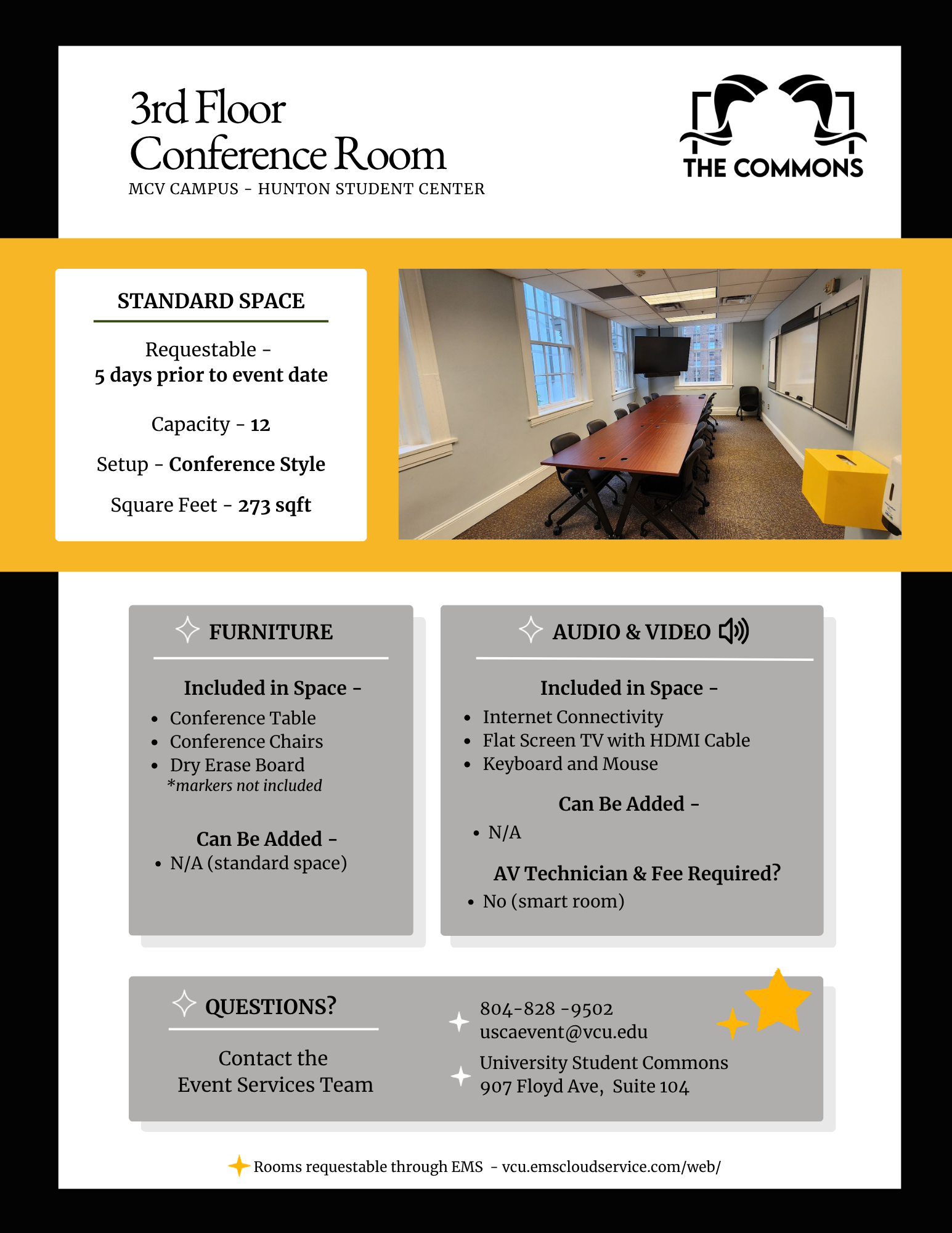 Hunton 3rd Floor Conf diagram and description