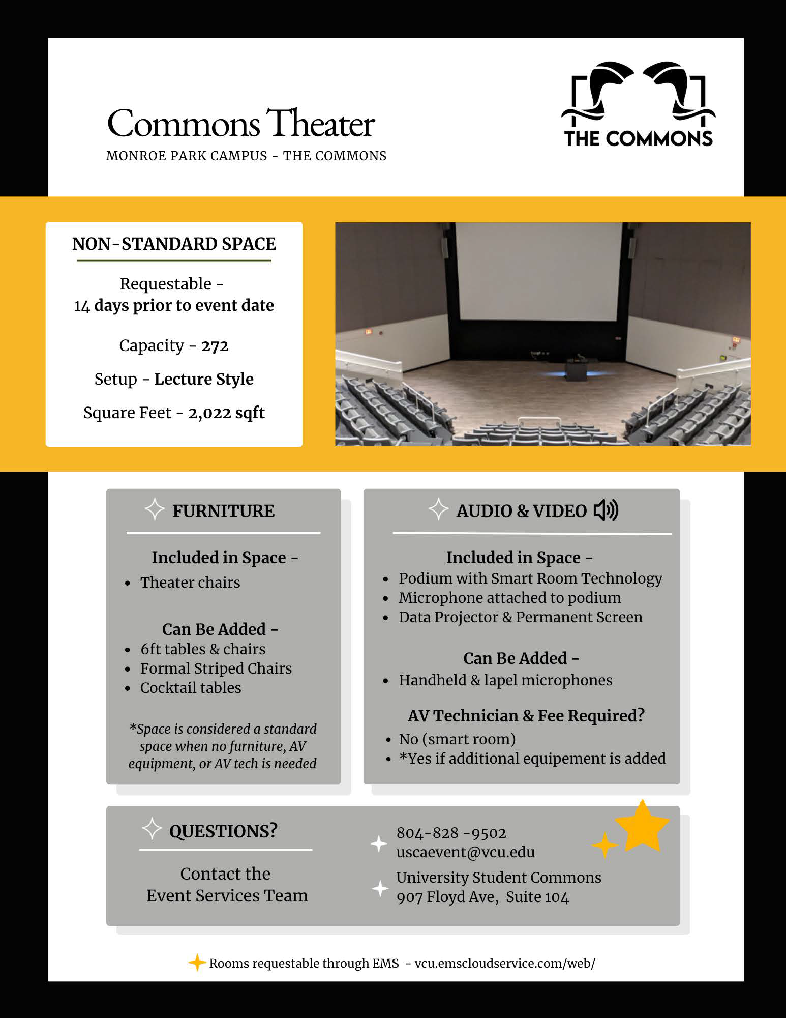 Commons Theater - Description & Diagram