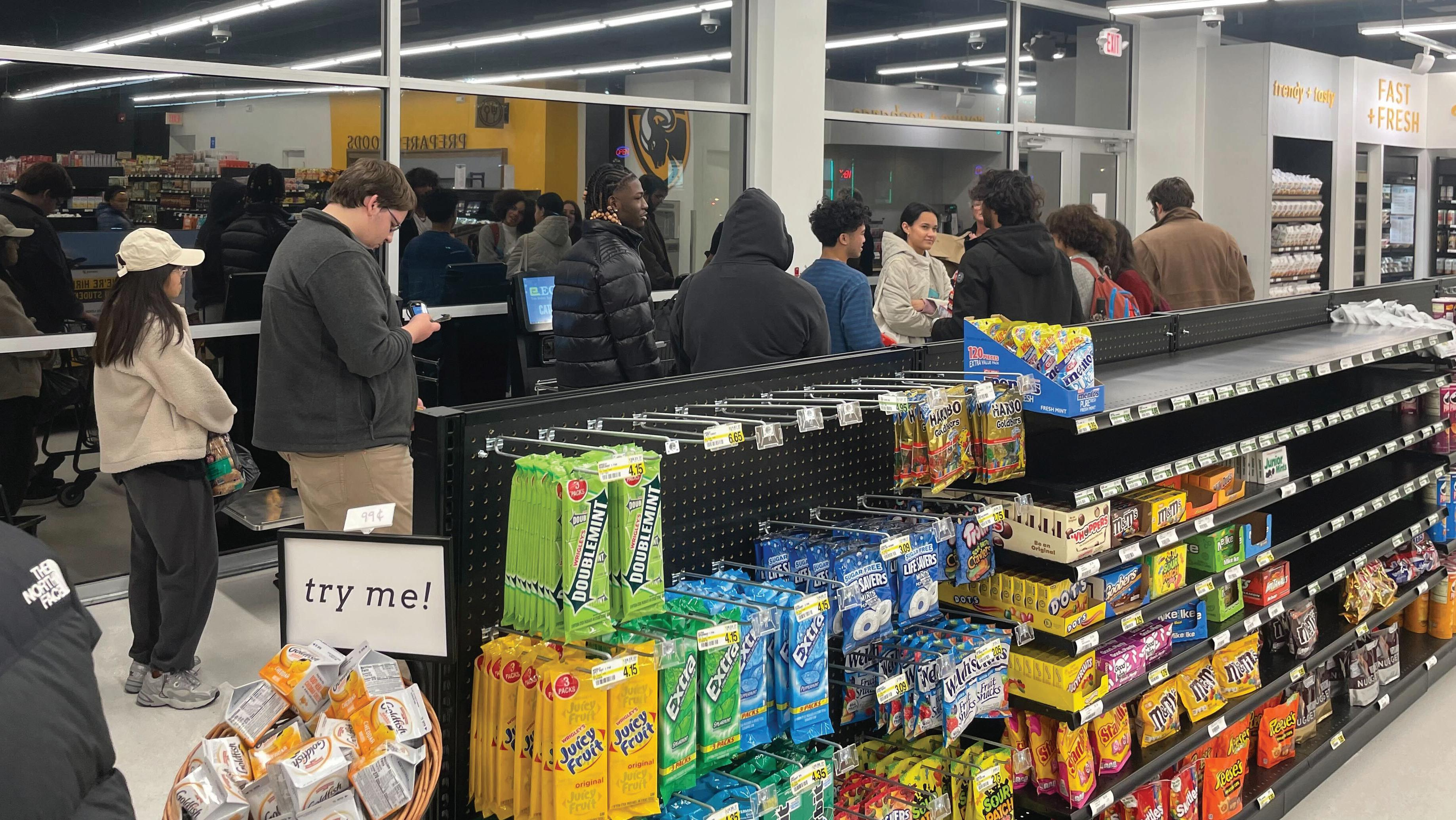 Pod Market Students in Line