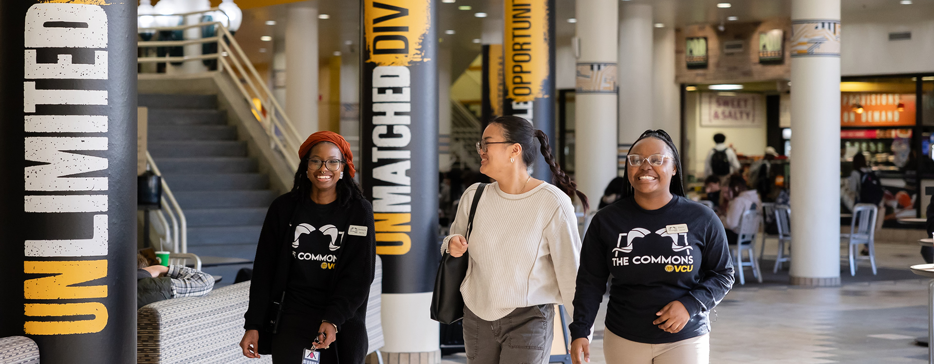 Students Walking in Commons