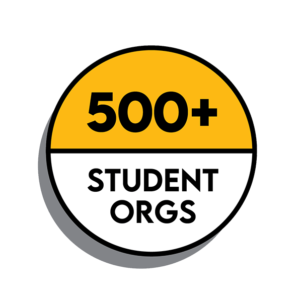 500+ Student Orgs Sticker Icon